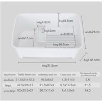 Gambar YEE Turtle Tank Aquarium Akuarium Kura Kura Penyu Kandang Bak Ember Kodok Reptil Multifunctional Area with for Frog Turtle Starter Kit Reptile Terrarium Basking Platforms for Aquatic Turtles Aksesoris Size Medium | 05541 | YGG-068 | 7.003.0432 dari yabbadabbadoo.indonesia undefined 4 Tokopedia