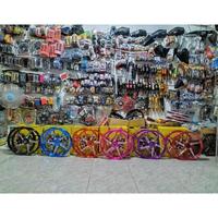 Gambar VELG VND AK55 MODEL ENKEI,MUTAKIN 525,VROSSI PRIME MODEL ENKEI,JUPITER Z,FIZ R,VEGA,JUPITER MX OLD,JUPITER MX ,MX KING,KHARISMA,SUPRA 125,SUPRA 110,GRAND DLL PALANG 5, - Hitam, MX KING dari LINFORDSTORE undefined 5 Tokopedia