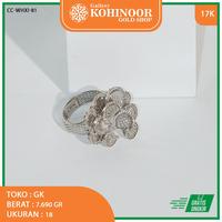 Gambar Cincin emas putih kerawang kadar 17k Gallery kohinoor 22/4/25 dari Gallery Kohinoor undefined 1 Tokopedia