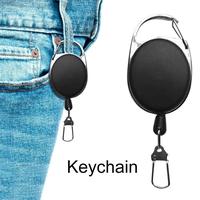 Gambar Gantungan Kunci Talik Ulur 60cm Retractable Belt Badge Reel Name Tag Key Ring Buckle ID Card Holder dari 88gb undefined 1 Tokopedia