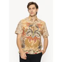 Gambar Waskito Kemeja Batik Pria Katun Lengan Pendek Harga Spesial - HB 3134 - Brown, L dari culture maniac undefined 2 Tokopedia