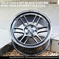 Gambar Velg Mobil YUSTA RPT BLACK CHROME Ring 18x9.5 5x114.3 ET20 dari Hidayah Ban Banda Aceh undefined 4 Tokopedia