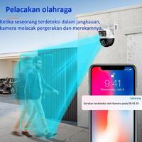 Gambar 2024 KYB 8MP CCTV Wifi Jarak Jauh Lewat Hp Outdoor Dual Lens Waterproof IP67 Full HD IP Kamera 360° - Putih6MP dari CV BRADA undefined 2 Tokopedia