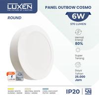 Gambar Luxen Downlight LED Panel Outbow Bulat 6 Watt Cahaya Putih dan Kuning - Putih dari Luxen Indonesia_NEW undefined 1 Tokopedia
