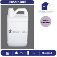 Gambar Jerigen Plastik 5L | Jerican 5L | Food Grade | High Quality | Bandung - Putih Premium dari Terate Plastik undefined 4 Tokopedia