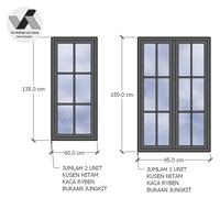 Gambar Jendela Aluminium (Pesanan husus Kak Debora Pamulang) dari WORKSHOP EXCLUSIVE undefined 1 Tokopedia