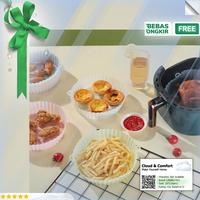 Gambar Clouds.id - Alas Air Fryer Baking Tray Silicone Pan - M02 - Putih, LINSBAYWU dari Clouds & Comfort undefined 5 Tokopedia
