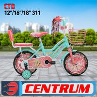 Gambar SEPEDA CTB CENTRUM TIPE 311 // UKURAN 12/16 - Tosca Pink, 12 dari CLARSTALIN SHOP undefined 3 Tokopedia
