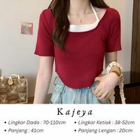 Gambar Top Basic Atasan Wanita Premium | Atasan wanita crop top | Kemeja blouse / Rajut korean style - Kirey dari Mitra Abadi Official_NEW undefined 3 Tokopedia