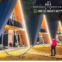 Gambar rumah segitiga kayu jati minimalis 2 lantai dari A M Jati furniture undefined 1 Tokopedia