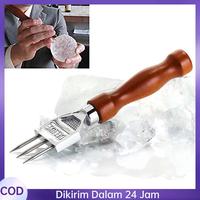 Gambar COD Crusher Penghancur  Ice Pick Stainless Ice Punch Crusher Manual Alat Pemecah Es Batu Ice Pick Stainless Gagang Kayu dari Kaya Koleksi4 undefined 1 Tokopedia