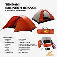 Gambar tendaki •family tenda Malano 4.1 •Malano 4.1H •Moluccas 4 pro •Moluccas 6 pro •Borneo 6•Double layer - BORNEO 4 orange dari CV SERENE STASH undefined 2 Tokopedia