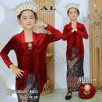 Gambar Setelan Kebaya Kutubaru Beludru Anak SD Dan TK - set navy, anak SD 6-8th dari toserba tanah abang undefined 1 Tokopedia