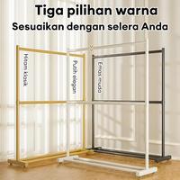 Gambar READY STOCK!! Rak Gantungan Baju Berdiri 200CM Gawang Besi Baju Gantungan Baju Estetik Untuk Jualan dari CV GIANT TEKNO MRT undefined 2 Tokopedia