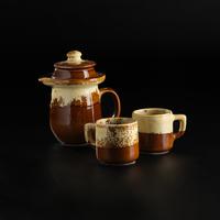 Gambar CH Pottery - Tea Server Set - Teko Saringan Teh - Lapis Bhumi Series - Set F dari CH Pottery Gallery undefined 1 Tokopedia