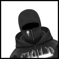 Gambar Childhood Hoodie Balaclava Zipper Reflektif Sablon Nyala Frenemy Jaket Boxy Hitam Pria Wanita Terlaris - M, Zipper Besi dari skyy blues undefined 3 Tokopedia