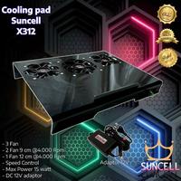 Gambar cooling pad Suncell X312 Turbo @12.000 Rpm Kipas Fan Computer laptop - Single USB dari RASYA OFFICE SHOP undefined 5 Tokopedia
