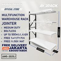 Gambar RAK GUDANG BESI 2.5 METER 4 SUSUN AYORACK AM5-2025S 500KG MEDIUM DUTY TINGGI 250CM PANJANG 200CM LEBAR 60CM - Starter dari BrothersNetworks undefined 2 Tokopedia