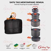 Gambar Promo / Terlaris SPEEDS Alat Masak SET Mini Camping Hiking Cookware Portable Tas Cooking Kompor Panci Sendok Mangkok Outdoor 003-601 Terbaik - 3616 TOSCA dari Swara Nusantara undefined 3 Tokopedia