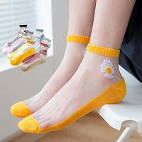 Gambar Kaos Kaki Bunga Daisy Model Korea Korean Style Cute Transparant Dewasa Pendek Kaus Kaki Wanita Motif Bunga Ankle Semata Kaki Lucu Cantik - Yellow dari lovestyleshoppingofficial undefined 2 Tokopedia