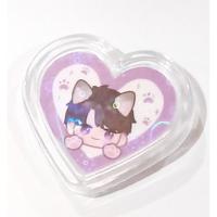 Gambar lnds merch | Love and deep space pin heart shape | zayne caleb sylus rafayel xavier - sylus heart dari Au rei undefined 1 Tokopedia