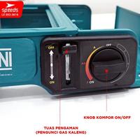 Gambar Promo / Terlaris SPEEDS Kompor Gas Portabel 2in1 Portable Stove Kompor Camping Outdoor Indoor Panci Set Memasak Cooking 003-3616 Terbaik - 3616 HITAM dari Swara Nusantara undefined 3 Tokopedia
