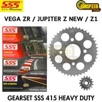 Gambar GEARSET SSS 415 BAJA JUPITER Z NEW JUPITER Z1 VEGA ZR FORCE RANTAI GOLD SSS / REGINA GIRSET GIR SET GEAR SET - SSS HSBT dari DistributorSSS Indonesia undefined 1 Tokopedia
