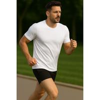 Gambar Baju Running Jogging Lari Gym Olahraga Jersey Kaos Sport White Putih - XL dari Surramey Active undefined 3 Tokopedia