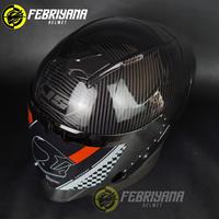 Gambar HELM JS ARMOR CARBON MOTIF HALF FACE PAKET GANTENG - M dari Febriyana Helmet undefined 2 Tokopedia