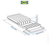 Gambar IKEA UPPDATERA Rak Pengatur Pisau Antrasit 20x50cm  Kitchenware Plastik dari IKEA Indonesia undefined 4 Tokopedia