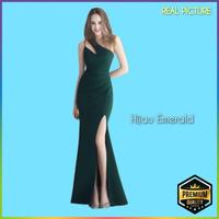 Gambar Long Dress Wanita Terbaru Abigail Natal Korea Mempesona Baju Gaun Hijau - Maroon, Allsize S-L dari ELBENZZA undefined 1 Tokopedia