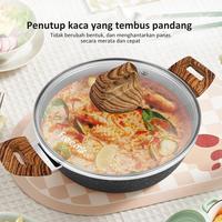 Gambar Terbaru [Best Seller] 5 In 1 Wajan Panci Freemir 24 Cm Tinggi 10 Cm Wajan Anti Lengket Wajan Granite Serbaguna Terlaris - 20 cm Beige dari betran bento undefined 2 Tokopedia