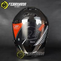 Gambar HELM JS ARMOR CARBON MOTIF HALF FACE PAKET GANTENG - M dari Febriyana Helmet undefined 3 Tokopedia