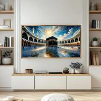 Gambar Lukisan Kabah 3D Print Canvas Hiasan Dinding Ruang Tamu Aesthetic - 50x90cm dari Walldecor Printing undefined 2 Tokopedia