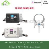 Gambar RESMED AIRSENSE 10/FOR HER + RESMED AIRFIT N20 -BUNDLE PACKAGE- dari Gudang CPAP undefined 1 Tokopedia