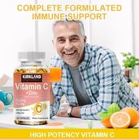 Gambar KIRKLAND Vitamin C 1000mg Dengan Kapsul Zink 20mg Mendukung Sel Untuk Memproduksi Kolagen Antioksidan protein penting untuk kesehatan rambut, kulit, kuku, dan sendi. dari PastelPalette undefined 5 Tokopedia