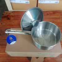 Gambar Bima Morganware Panci Stainless Steel 430 Sauce Pan W/SS Cover 16cm & 18cm Tahan Lama untuk Kompor Gas Induksi dan Listrik Kualitas Ekspor - 16x7cm dari best home kitchen undefined 2 Tokopedia