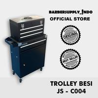 Gambar TROLLEY BARBER HITAM JS - C004 TROLI SUSUN ALAT CUKUR RAMBUT BARBER DENGAN RODA dari Barbersupplyindo undefined 1 Tokopedia