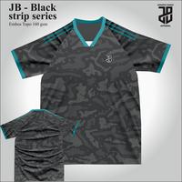 Gambar JB Jersey Baju Kaos Black hitam Futsal Mini Soccer Football strip series Bahan Embos Grade ori - GAMBAR 1, Kids tulis umur dari jbapparel13 undefined 1 Tokopedia