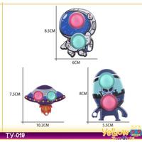 Gambar Fidget Toys Sensory Space Push Bubble Simple Dimple Ufo Pop It-Ty-019 - Rocket dari CV TAQWA GUMILANG undefined 5 Tokopedia