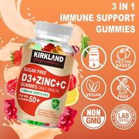 Gambar KIRKLAND Vitamin D3+Zinc+Vitamin C Gummies Promote High Absorption Improve Immune System Strengthen Bone, Joint Enhance Energy, powerful antioxidant supplement dari PastelPalette undefined 2 Tokopedia