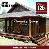 Gambar rumah kayu jati minimalis dari Gazebo Rumah Kayu undefined 1 Tokopedia