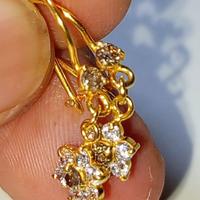 Gambar Anting Emas Berlian asli dan Moissanite cantik dan elegan (code GN427) dari HADI GEMS undefined 3 Tokopedia