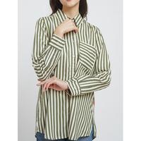 Gambar DUST Kemeja Sanira Garis TENCEL Comfease (D.116407) - Hijau, M dari Stylea yours fashion undefined 1 Tokopedia