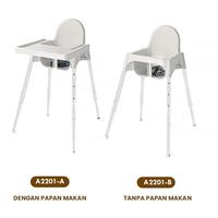 Gambar New Kursi Makan Bayi Anak Baby Chair - Putih Convertible Baby High Chair Antilop Dengan Baki Perlengkapan Makan Meja Kursi Tinggi Bayi Restoran Cafe Kids Dining Chair Murah Berkualitas - A2201 - Tanpa Tray dari Toko Ar Nuke undefined 2 Tokopedia