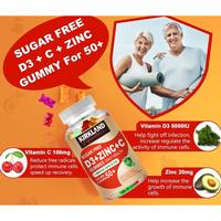 Gambar KIRKLAND Vitamin D3+Zinc+Vitamin C Gummies Promote High Absorption Improve Immune System Strengthen Bone, Joint Enhance Energy, powerful antioxidant supplement dari PastelPalette undefined 3 Tokopedia