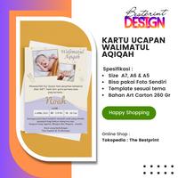 Gambar KARTU UCAPAN WALIMATUL AQIQAH - Ap 260 Gr dari The Bestprint undefined 1 Tokopedia