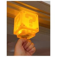 Gambar Eyre Tanda tanya Super Mario terdengar lampu malam yang dapat diisi ulang cahaya ambient lampu desktop ornamen sensor tepuk cahaya lampu malam lintas batas - Mario Lights dari Store Lime undefined 2 Tokopedia