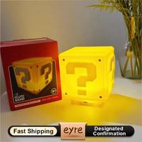 Gambar Eyre Tanda tanya Super Mario terdengar lampu malam yang dapat diisi ulang cahaya ambient lampu desktop ornamen sensor tepuk cahaya lampu malam lintas batas - Mario Lights dari Store Lime undefined 4 Tokopedia