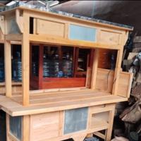 Gambar Rombong Kayu, Gerobak Angkringan, Rombong Minimalis, Gerobak Dorong, Rombong Portable, Gerobak Jualan, Rombong Beroda, Gerobak Kopi, Booth Kayu Mahoni, Both Keliling - Plitur, Beroda dari MasYus All In One undefined 1 Tokopedia